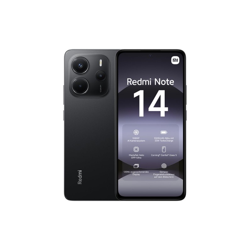 XIAOMI REDMI NOTE 14 8GB/256GB Global Black ( Alimentatore Incluso )
