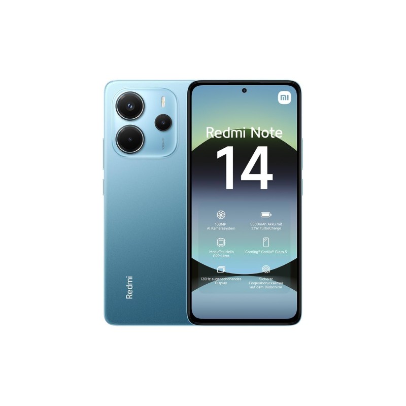 XIAOMI REDMI NOTE 14 8GB/256GB Global Blue ( Alimentatore Incluso )