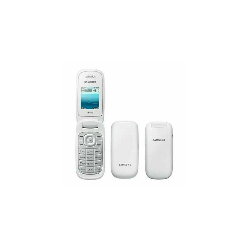 SAMSUNG E1272 Global White Apertura a Flip