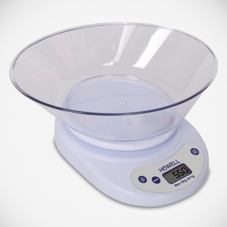 HOWELL Bilancia digitale da cucina 5 kg.