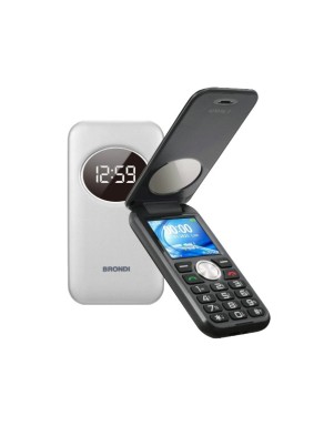 BRONDI WINDOW 2 ITALIA SILVER METAL, Dual Sim, Display 1,77 Fotocamera 1.3mpx, Memoria Espandibile, Apertura a FLIP