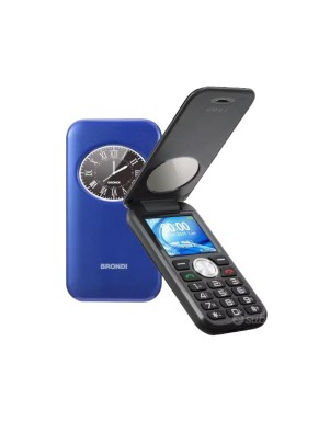 BRONDI WINDOW 2 ITALIA BLUE METAL, Dual Sim, Display 1,77 Fotocamera 1.3mpx, Memoria Espandibile, Apertura a FLIP