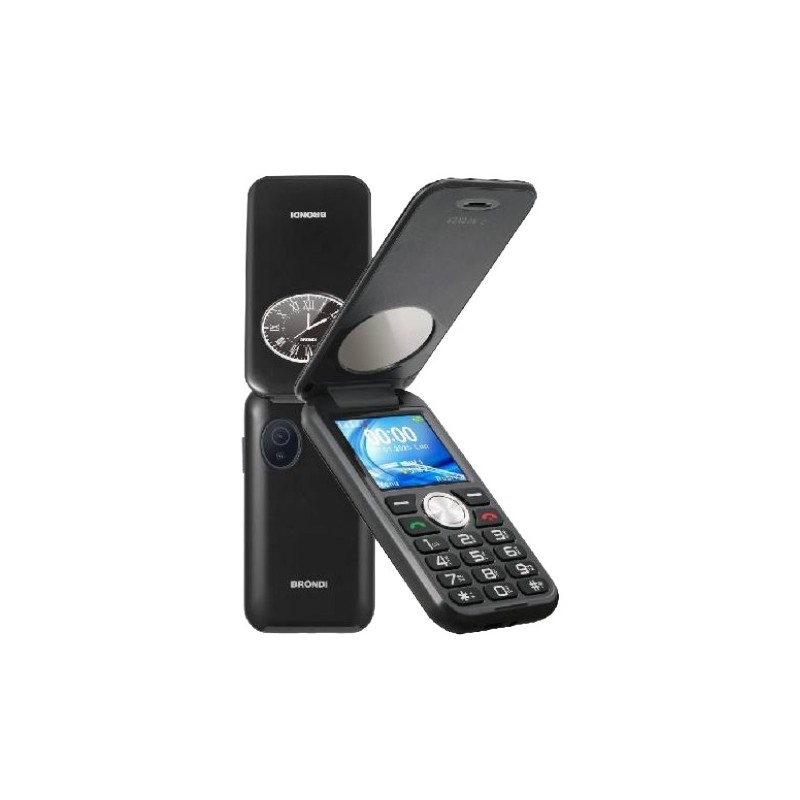 BRONDI WINDOW 2 ITALIA BALCK METAL, Dual Sim, Display 1,77 Fotocamera 1.3mpx, Memoria Espandibile, Apertura a FLIP