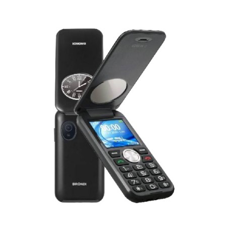 BRONDI WINDOW 2 ITALIA BALCK METAL, Dual Sim, Display 1,77 Fotocamera 1.3mpx, Memoria Espandibile, Apertura a FLIP
