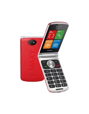 BRONDI MAXY ITALIA ROSSO, Apertura a Flip, Display 3 '' Quadri Band - Foto 1,3 Mpx, Bluetooth 2.1 - Dual SIM