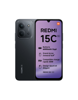 XIAOMI REDMI 15C 8+8/256GB Global Black Con Alimentatore