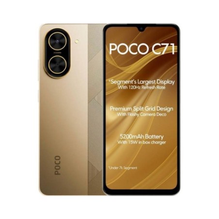 XIAOMI Poco C71 4/128GB Global Gold Con Alimentatore