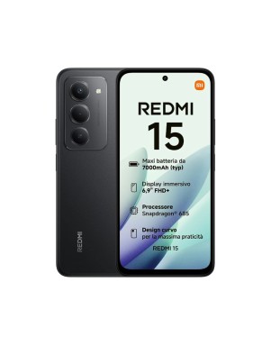 XIAOMI REDMI 15 6/128GB Global Black Con Alimentatore