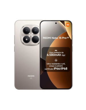 XIAOMI REDMI NOTE 15 PRO 5G 8GB/256GB Global Titanio Con Alimentatore