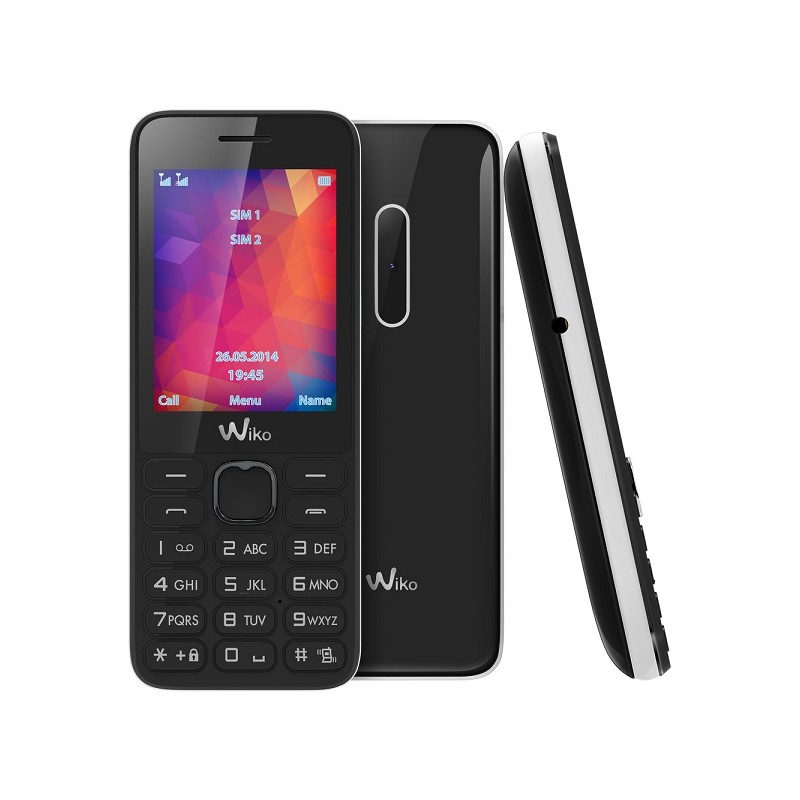 WIKO RIFF 2 Display 2,4 Rdio FM Torcia Foto DualSim Italia NeroBianco
