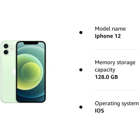 APPLE IPHONE 12 128GB Green Grado A+ Ricon.