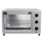 HOWELL Forno 30 lt. Ventilato con luce pareti smaltate Silv