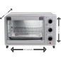 HOWELL Forno 30 lt. Ventilato con luce pareti smaltate Silv
