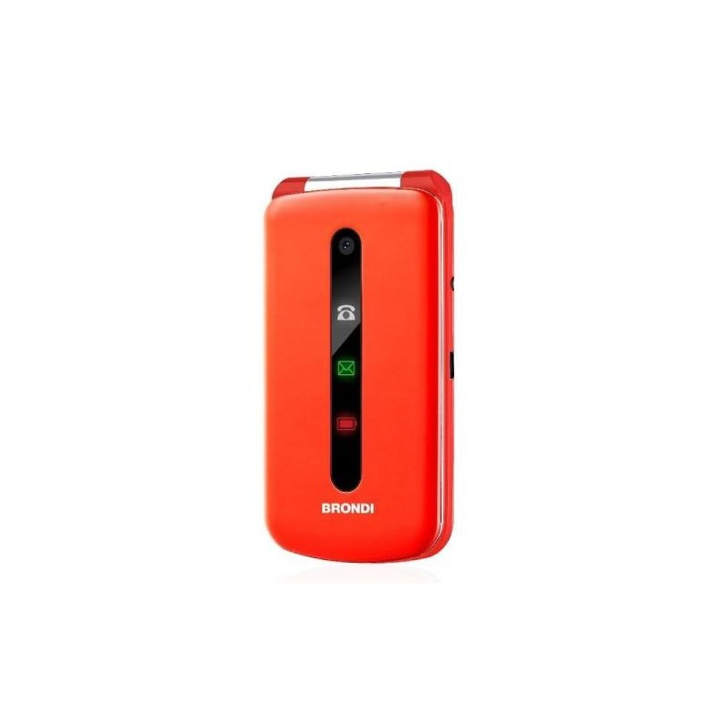 BRONDI PRESIDENT ROSSO Apertura a Flip, Display 3 '' Quadri Band - Foto 1,3 Mpx, Bluetooth 2.1 - Dual SIM
