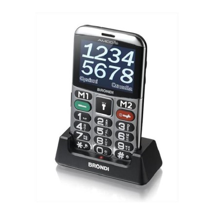 BRONDI AMICO STILOSO Nero Lcd 2,4 Tasto SOS, Grandi tasti retroilluminati