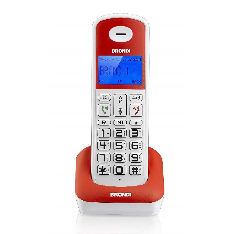 BRONDI BRAVO STAR BIANCO/GRIGIO TELEFONO CORDLESS
