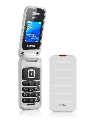 BRONDI FOX ITALIA BIANCO Dual Sim, Display 1.77 Foto 1.3mpx, Memo Espa, Apertura a FLIP