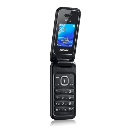 BRONDI FOX ITALIA NERO Dual Sim, Display 1.77 Foto 1.3mpx, Memo Espa, Apertura a FLIP