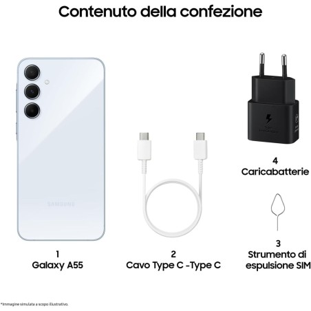 SAMSUNG A55 5G 8GB/256GB 6,6 EU Ice Blue