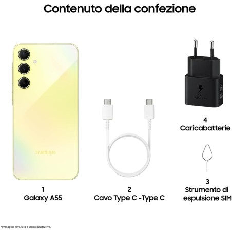 SAMSUNG A55 5G 8GB/256GB 6,6 EU Lemon
