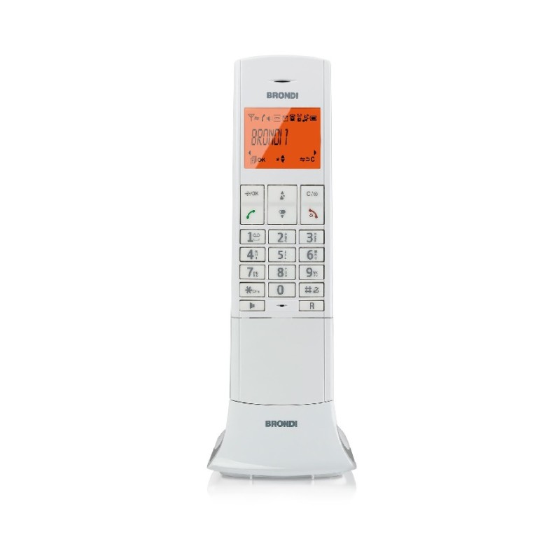 BRONDI LEMURE BIANCO TELEFONO CORDLESS