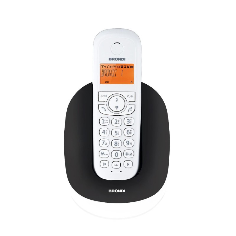 BRONDI MANTA NERO/BIANCO TELEFONO CORDLESS