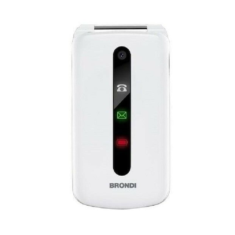 BRONDI PRESIDENT BIANCO Apertura a Flip, Display 3 '' Quadri Band - Foto 1,3 Mpx, Bluetooth 2.1 - Dual SIM