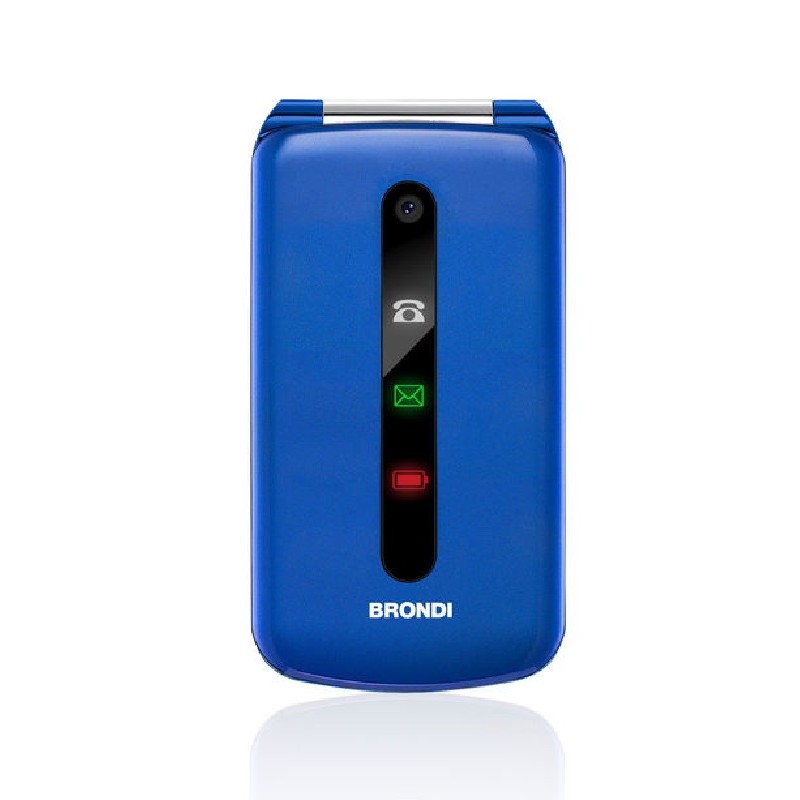 BRONDI PRESIDENT BLU/VIOLA  Apertura a Flip, Display 3 '' Quadri Band - Foto 1,3 Mpx, Bluetooth 2.1 - Dual SIM