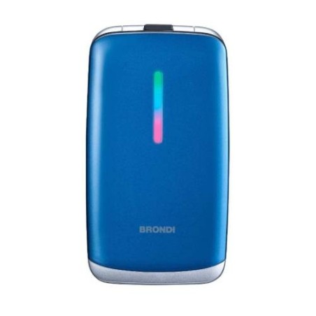 BRONDI CONTENDER ITALIA BLU METAL, Apertura a Flip, Display 3 '' Quadri Band - Foto 1,3 Mpx, Bluetooth 2.1 - Dual SIM