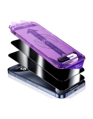 Pellicola Vetro Privacy Con Applicatore iPhone 15 Pro Max Box da 5pz