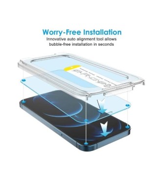 Pellicola Vetro Privacy Con Applicatore iPhone 12 Pro Box da 5pz