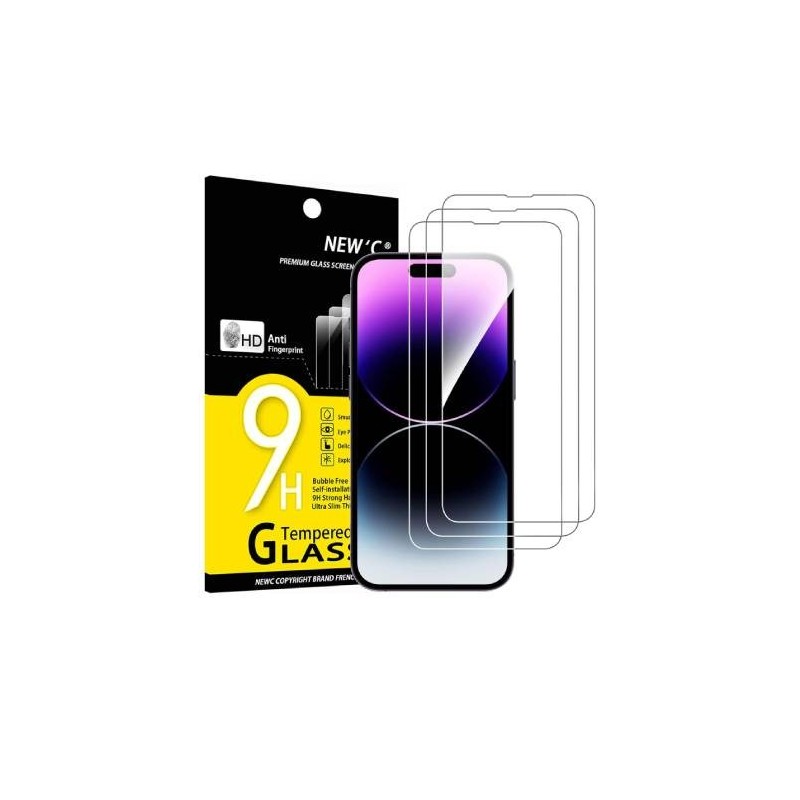 Pellicola Vetro Lucida Con Applicatore iPhone 14 Pro Max Box da 5pz