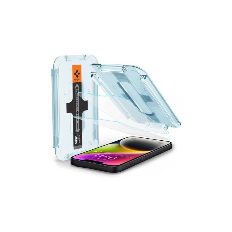 Pellicola Vetro Lucida Con Applicatore iPhone 14 Box da 5pz