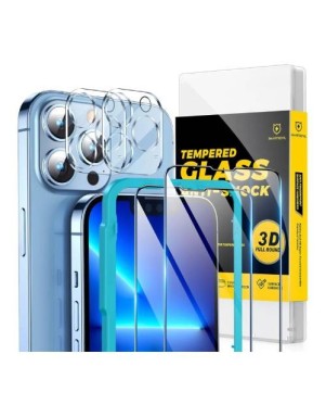 Pellicola Vetro Lucida Con Applicatore iPhone 13 Box da 5pz