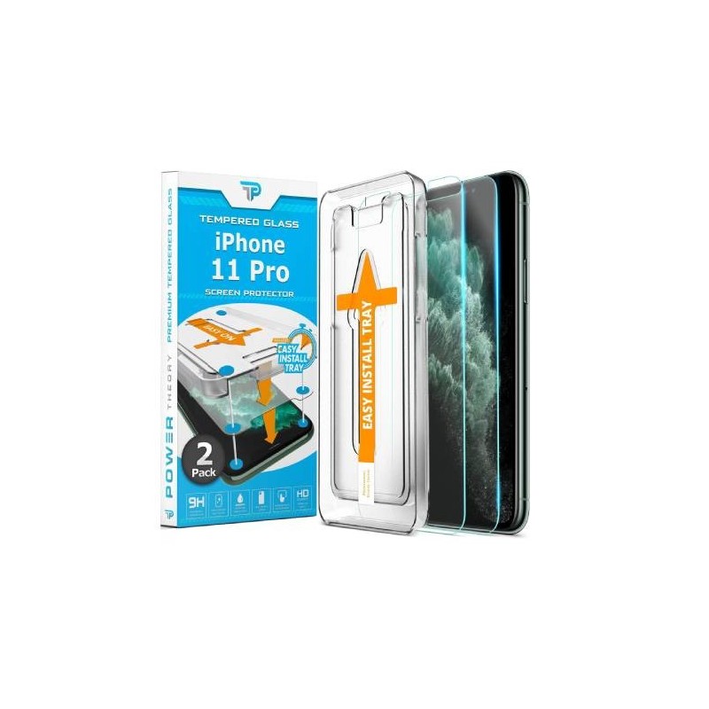 Pellicola Vetro Lucida Con Applicatore iPhone 11 Pro Box da 5pz