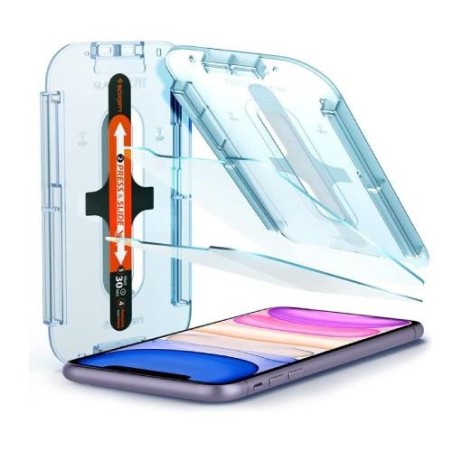 Pellicola Vetro Lucida Con Applicatore iPhone 11 Box da 5pz