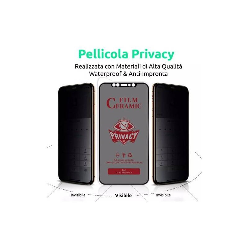 Pellicola Ceramic Lucida iPhone 12 PRO MAX Box 10pz