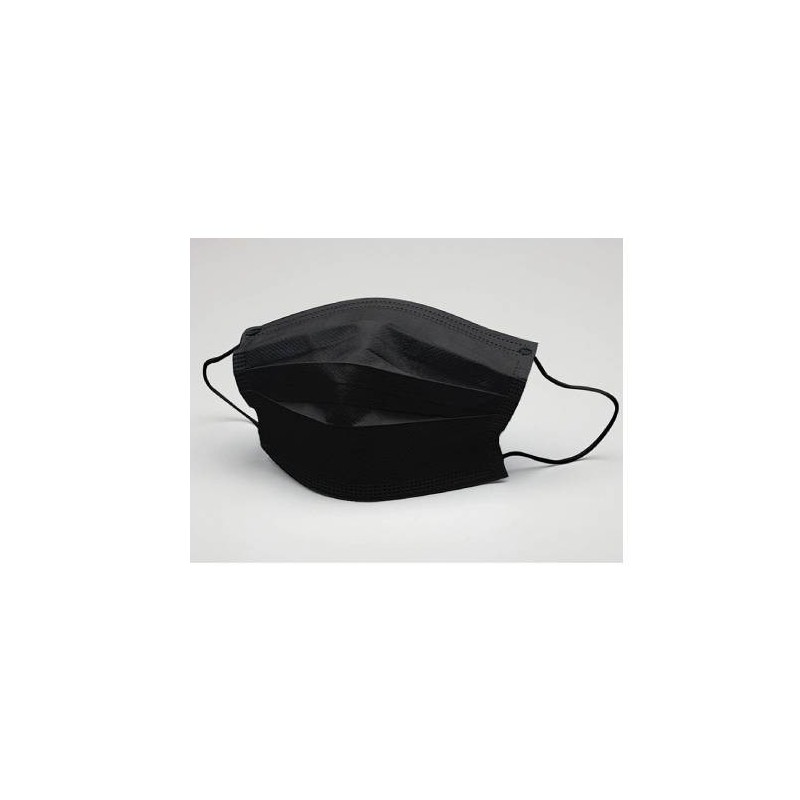 Mascherina 3 Veli Confezione da 50pz Black