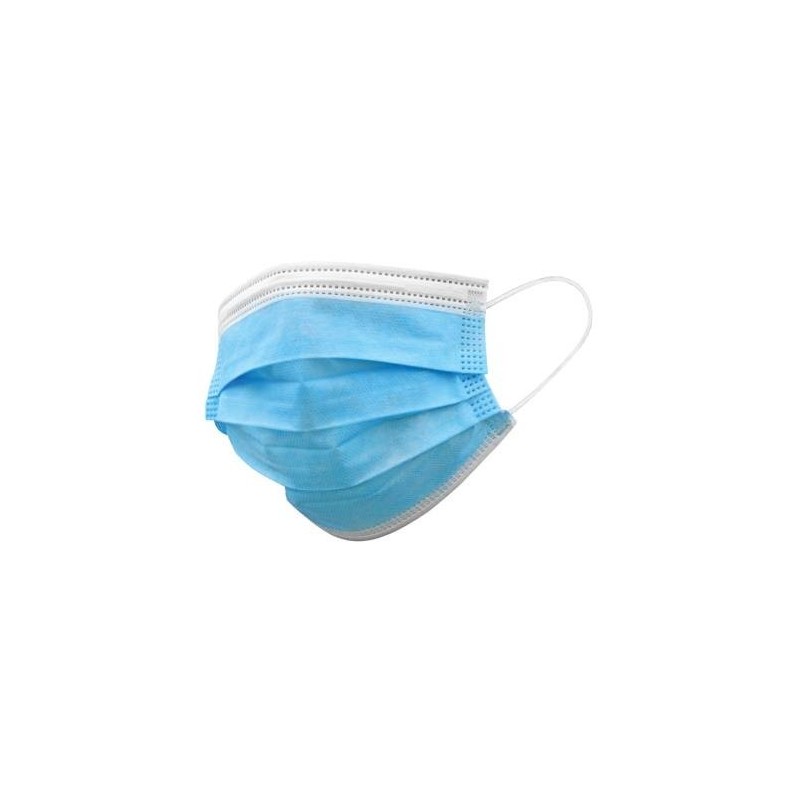 Mascherina 3 Veli Confezione da 50pz Blue