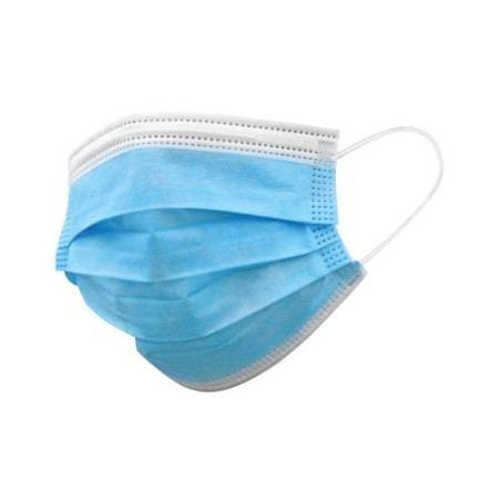 Mascherina 3 Veli Confezione da 50pz Blue