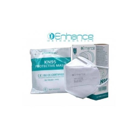 Mascherina KN95 FFP2 Confezione da 10pz Bianco