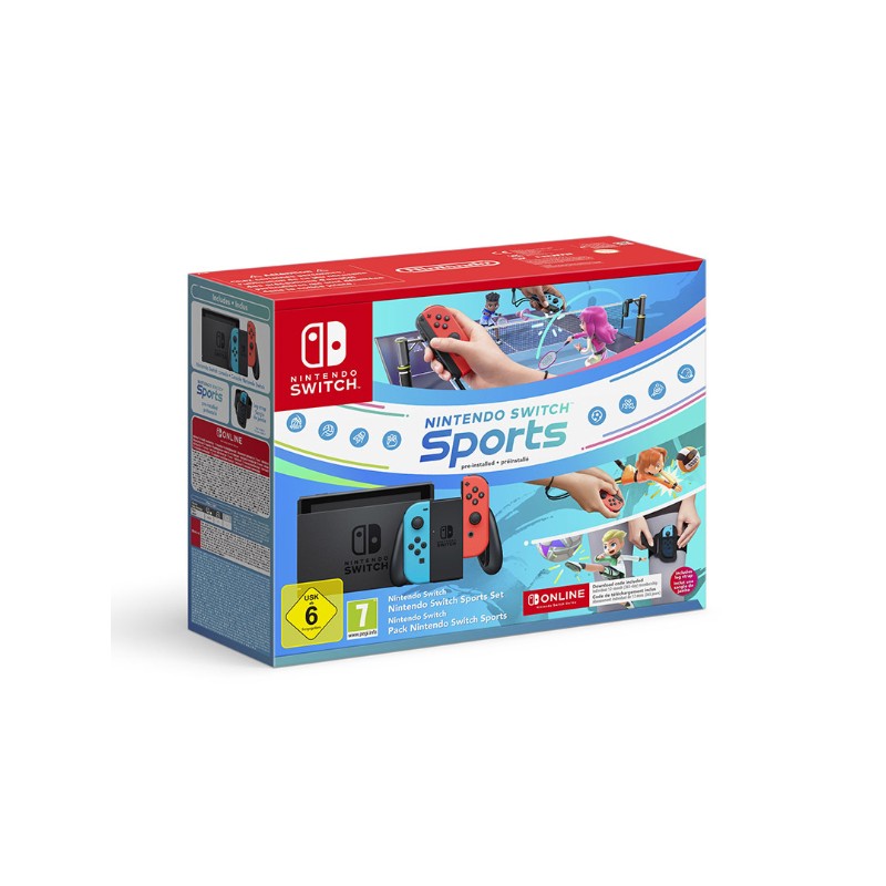 NINTENDO SWITCH 1.1 ROSSO/BLUE + SPORT + 12M NSO