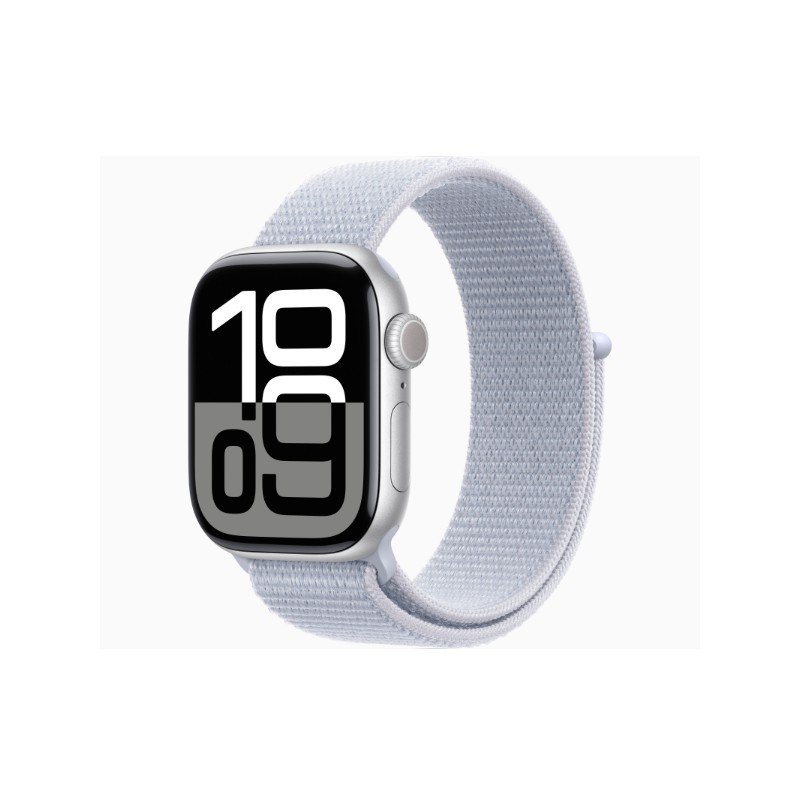 Apple Watch Serie 10 42mm GPS AC Silver SL Blue S/M