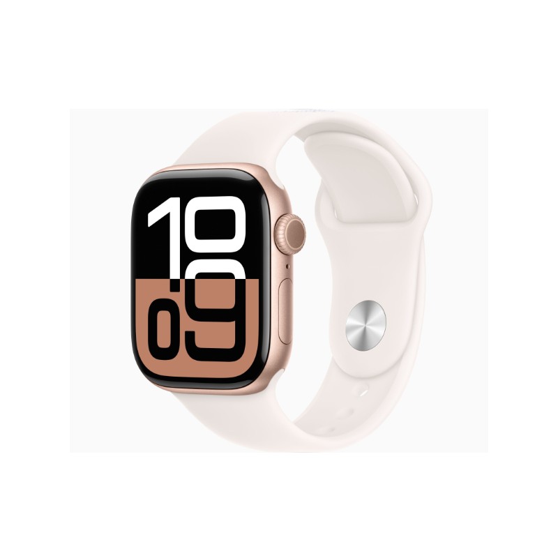Apple Watch Serie 10 42mm GPS AC Rose Gold SB  Light Bush S/M