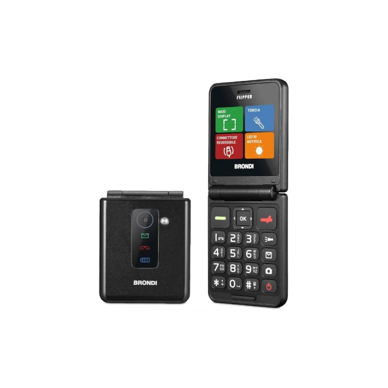 BRONDI BRONDI FLIPPER BLACK METAL ITALIA Apertura a Flip